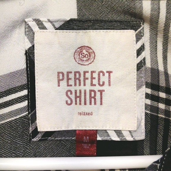 Authentic American Heritage Perfect Shirt: Relaxed Medium Black and White - Picture 5 of 5